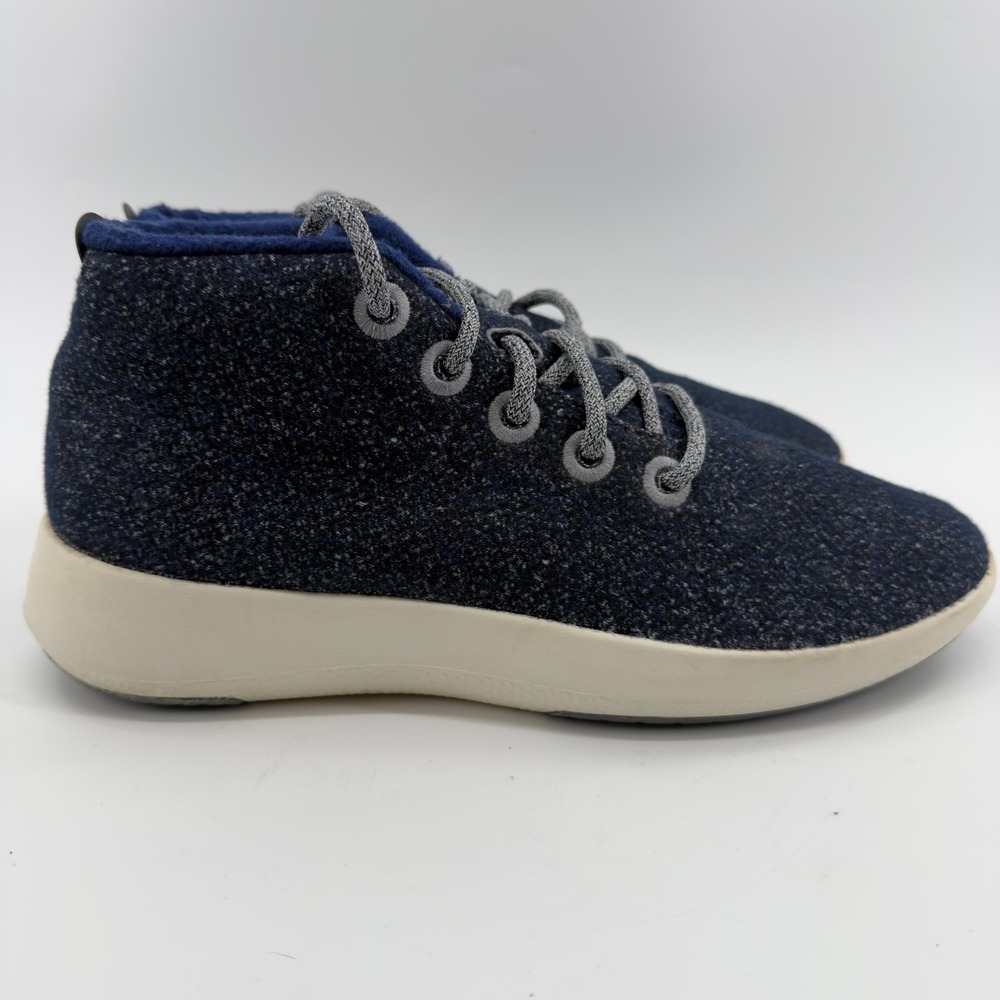 Allbirds Wool Runner-up Mizzles Mens 11 Navy Blue High Top Sneakers